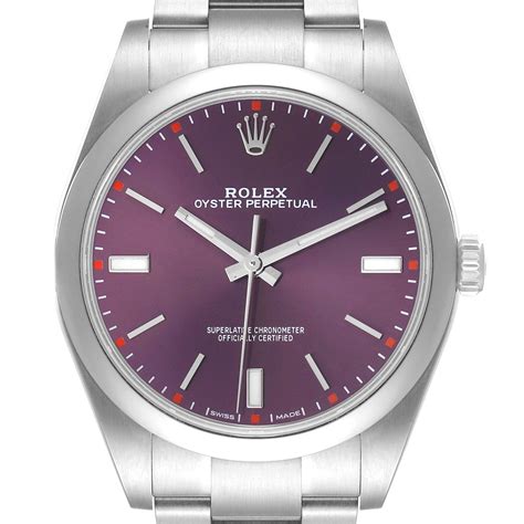 rolex oyster perpetual red grape